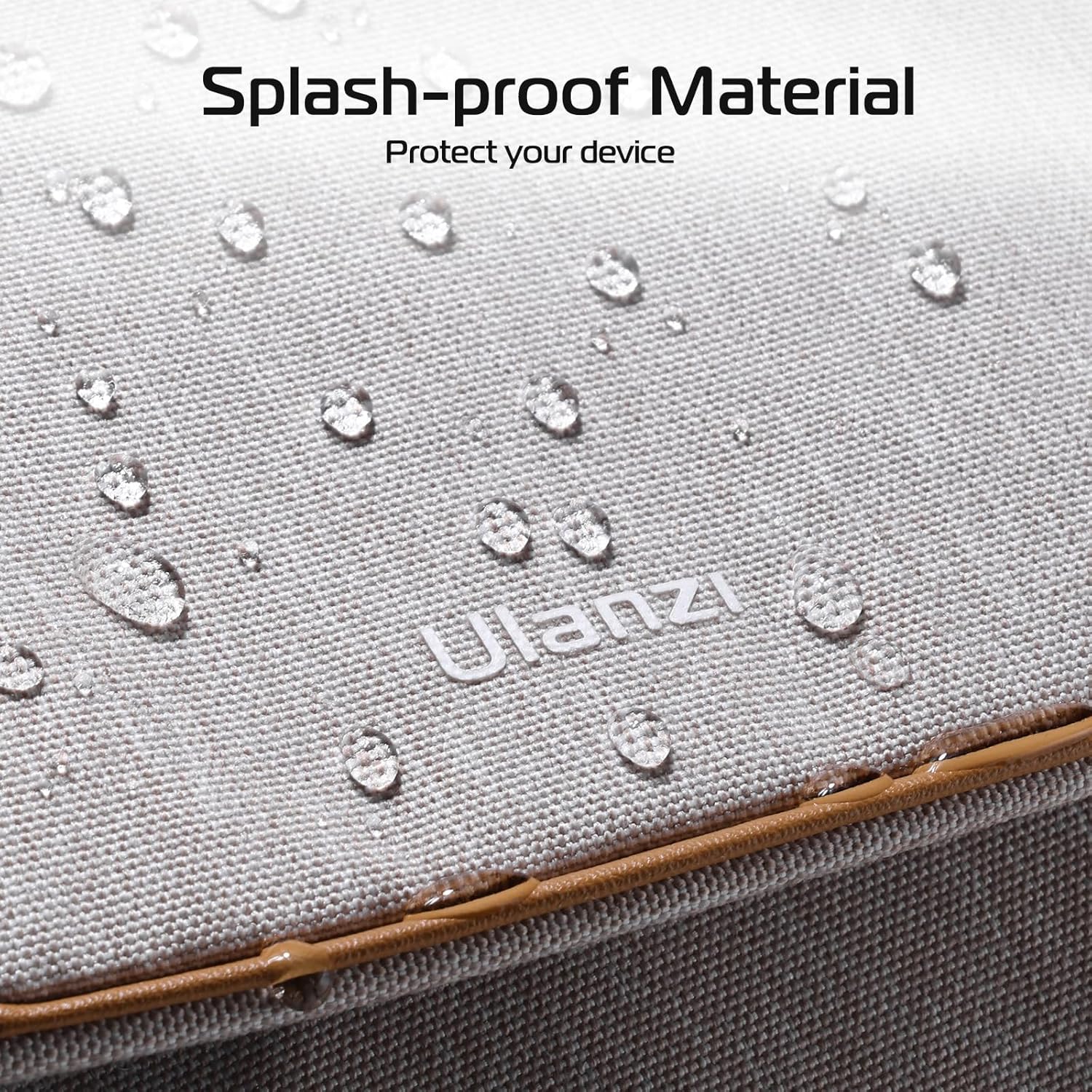 ULANZI 3L Camera Bag, Beige Gray, 9.1x4.3x7.1in, Professional SLR/DSLR Crossbody Shoulder Case for Sony Canon Nikon Mirrorless Cameras, Splash-Proof Polyester Lightweight 235g - Image 5