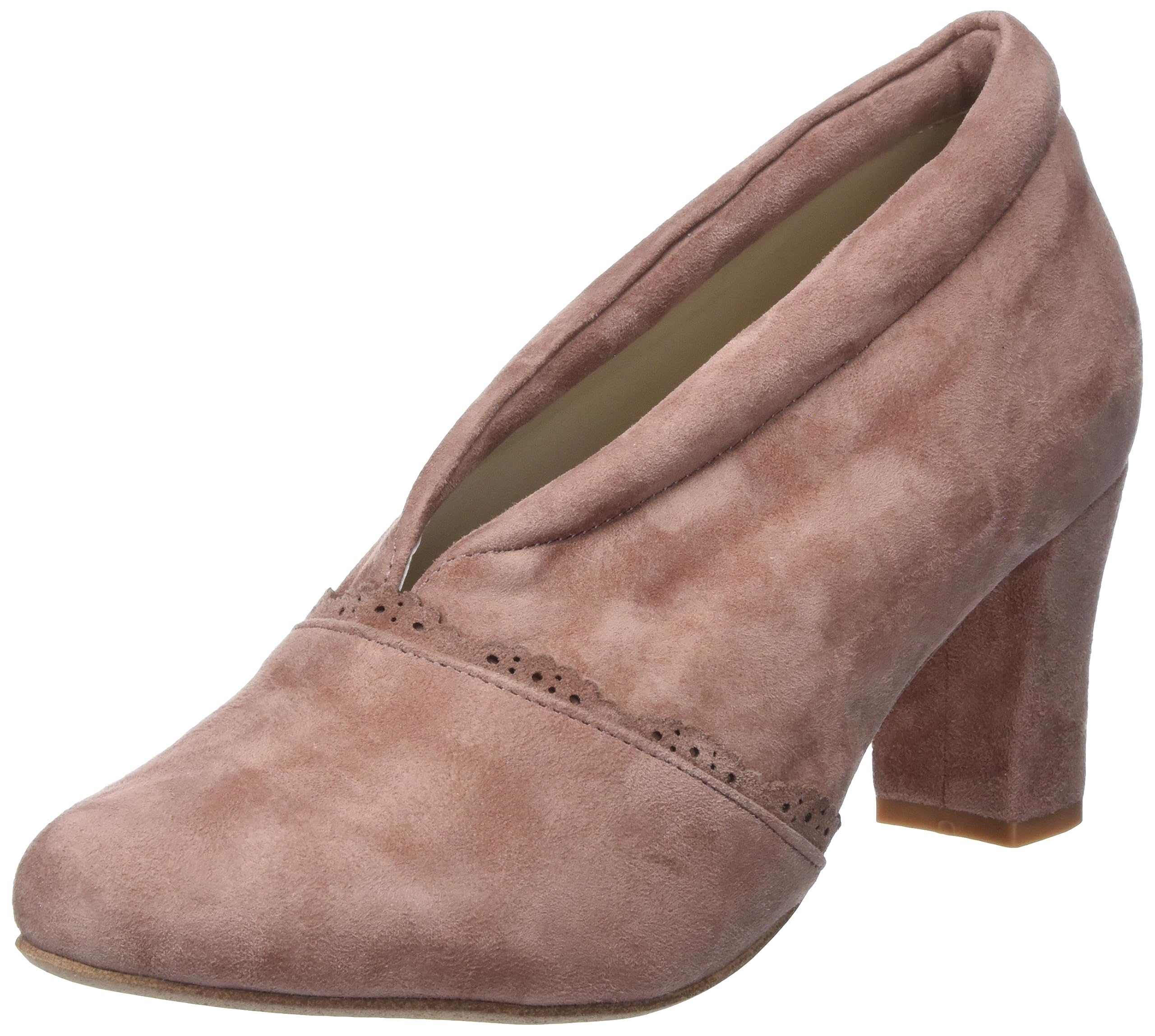HIRSCHKOGEL Women's Court Shoes Pump, Antique Pink, 3.5 UK