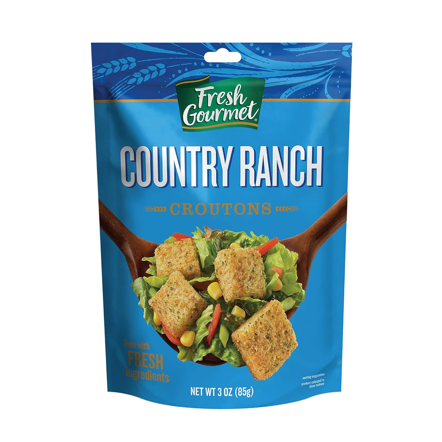 Fresh Gourmet Premium Croutons | Italian Seasoned | 3 Ounce, Pack of 15 | Crunchy Salad Topper