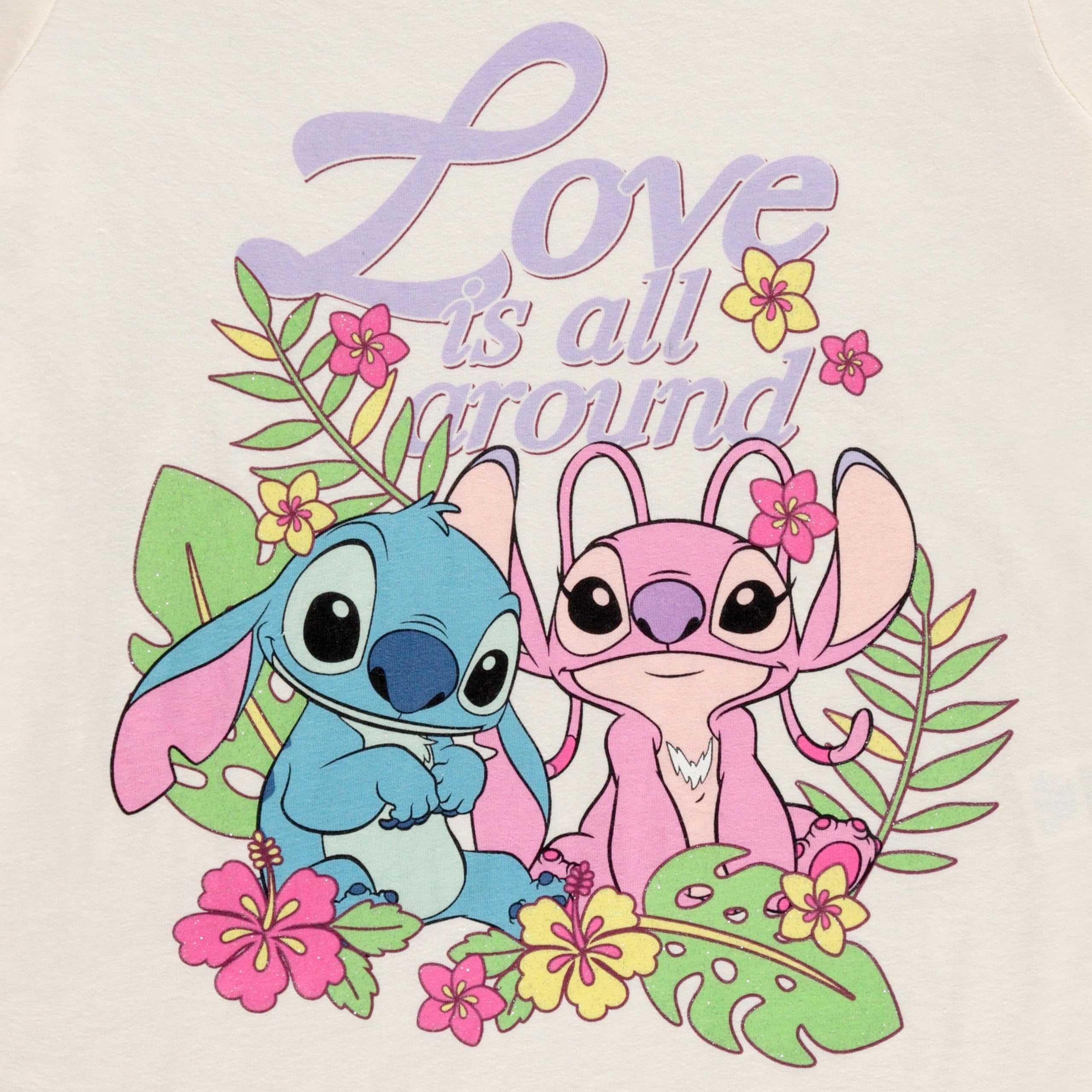 Disney Lilo & Stitch - Sudadera con capucha y cremallera para niñas pequeñas y grandes, tallas 4-16