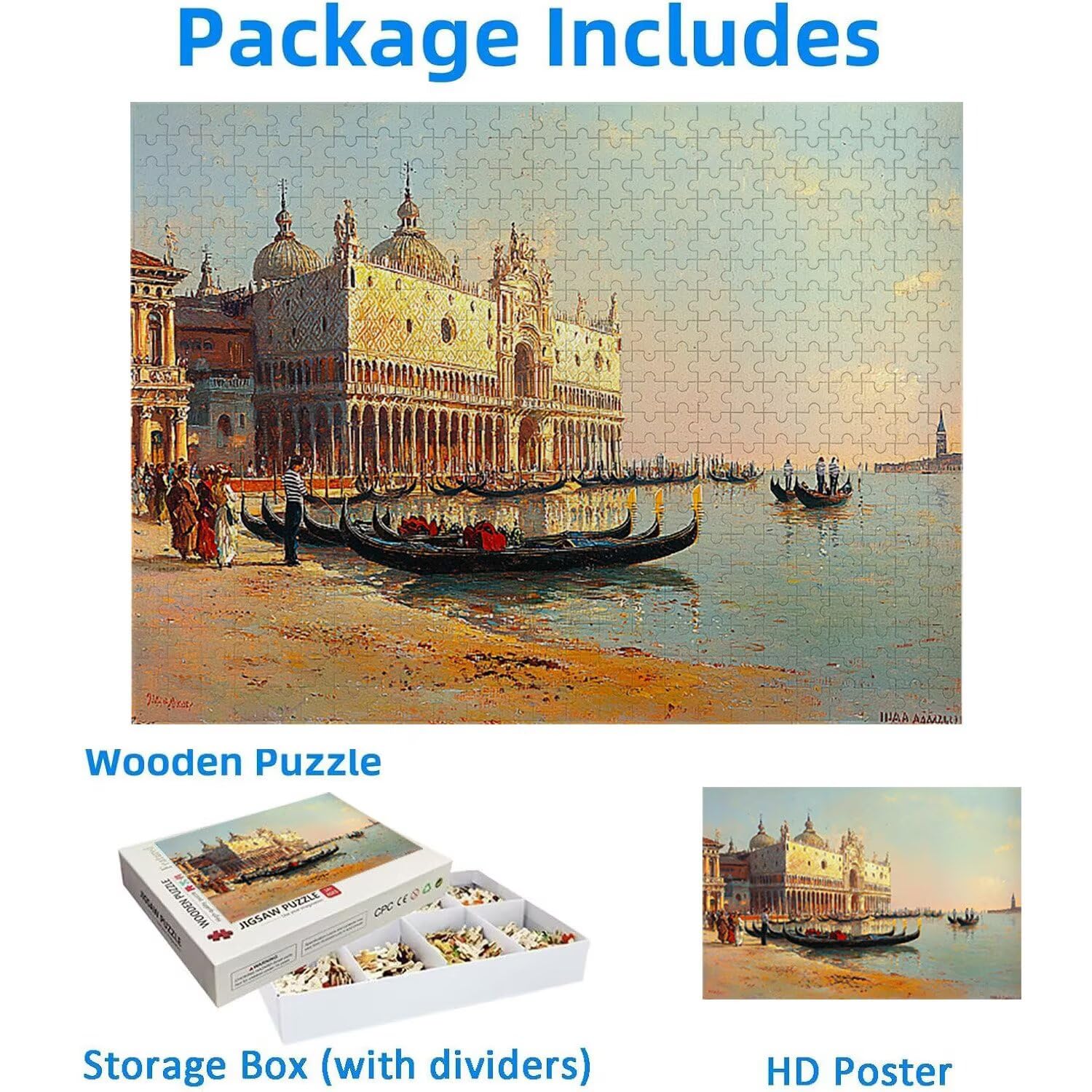 Puzzle dla dorosłych, 5000 elementów, nadmorskie miasta, 5000 elementów, puzzle dla dorosłych, gra edukacyjna, 158 x 106 cm, odpowiednie do dekompresji i dekoracji ścian pokoju, prezenty j-253