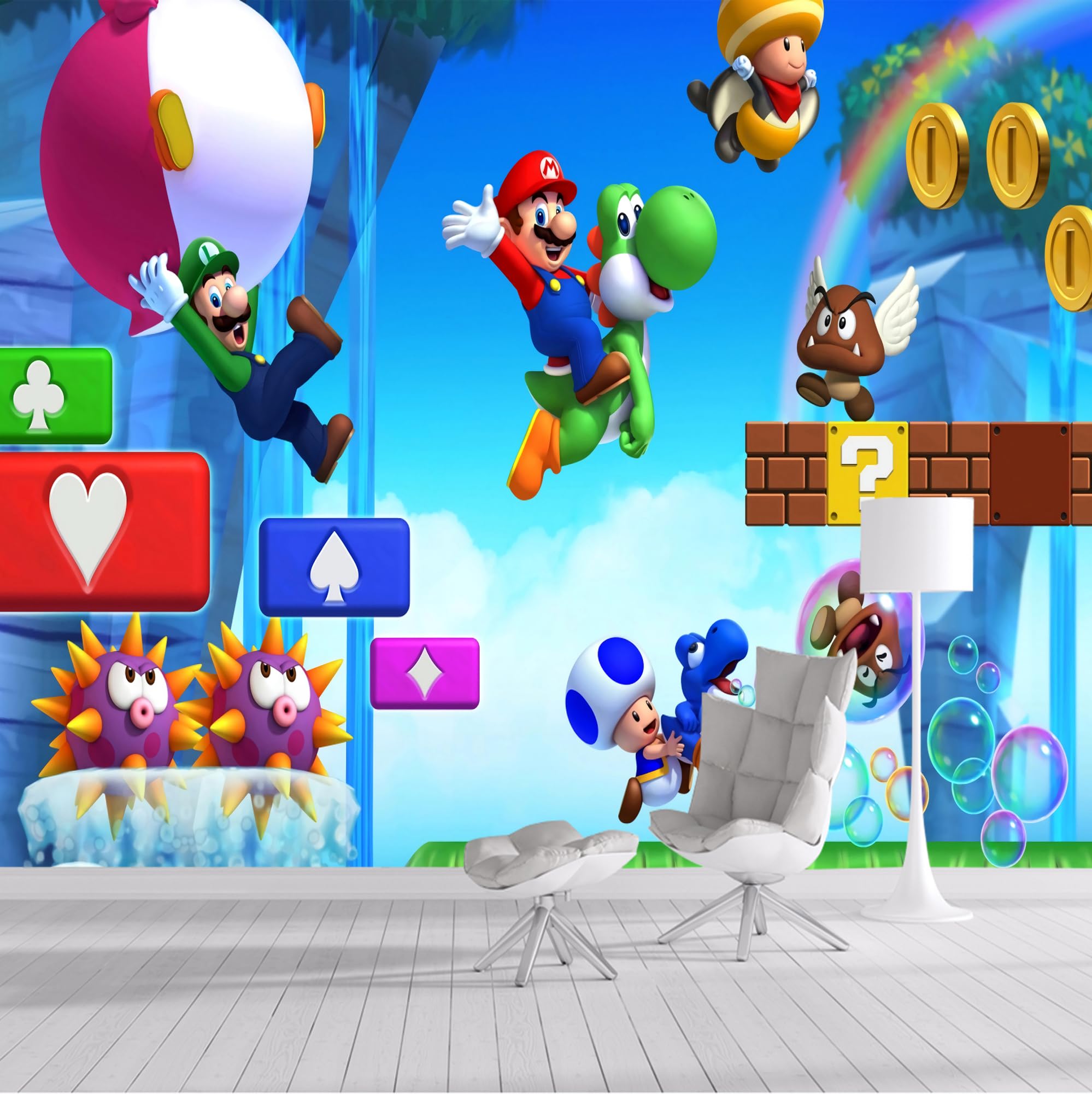 Super Mario Mural Custom Wall Decals Mural Wall Murals