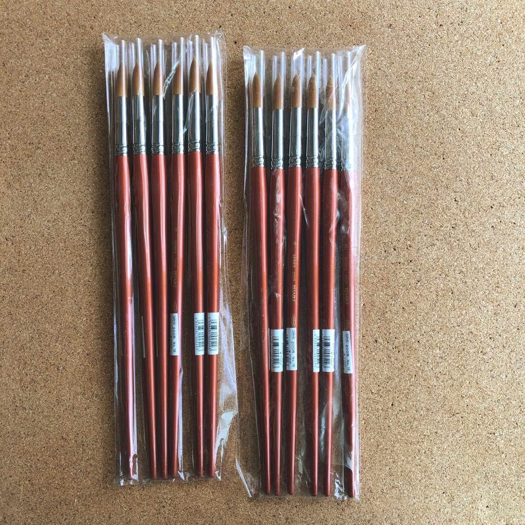 ホルベイン筆6本入り2セット合計12本 ホルベイン筆6本入り2セット合計12本 C 文房具・オフィス用品