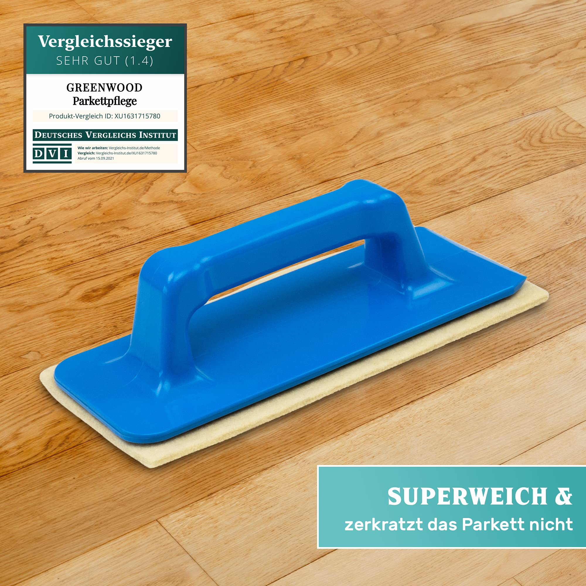Greenwood Soft-Sheep - Set di 12 cuscinetti a mano Pro con super Allround Pad – Rioliare, pulizia e olio/ricostruzione di parquet, marmo, granito