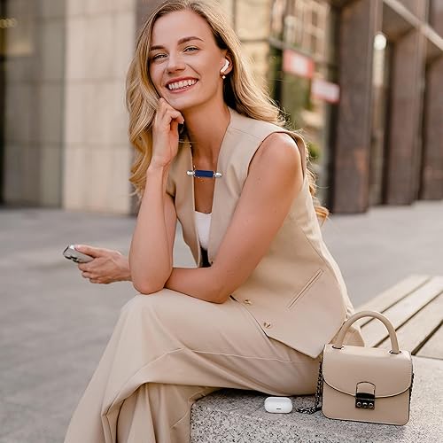 Miniatura 5 de Ruisita 12 clips de vestir de acero inoxidable con clip elástico para ropa, guantes