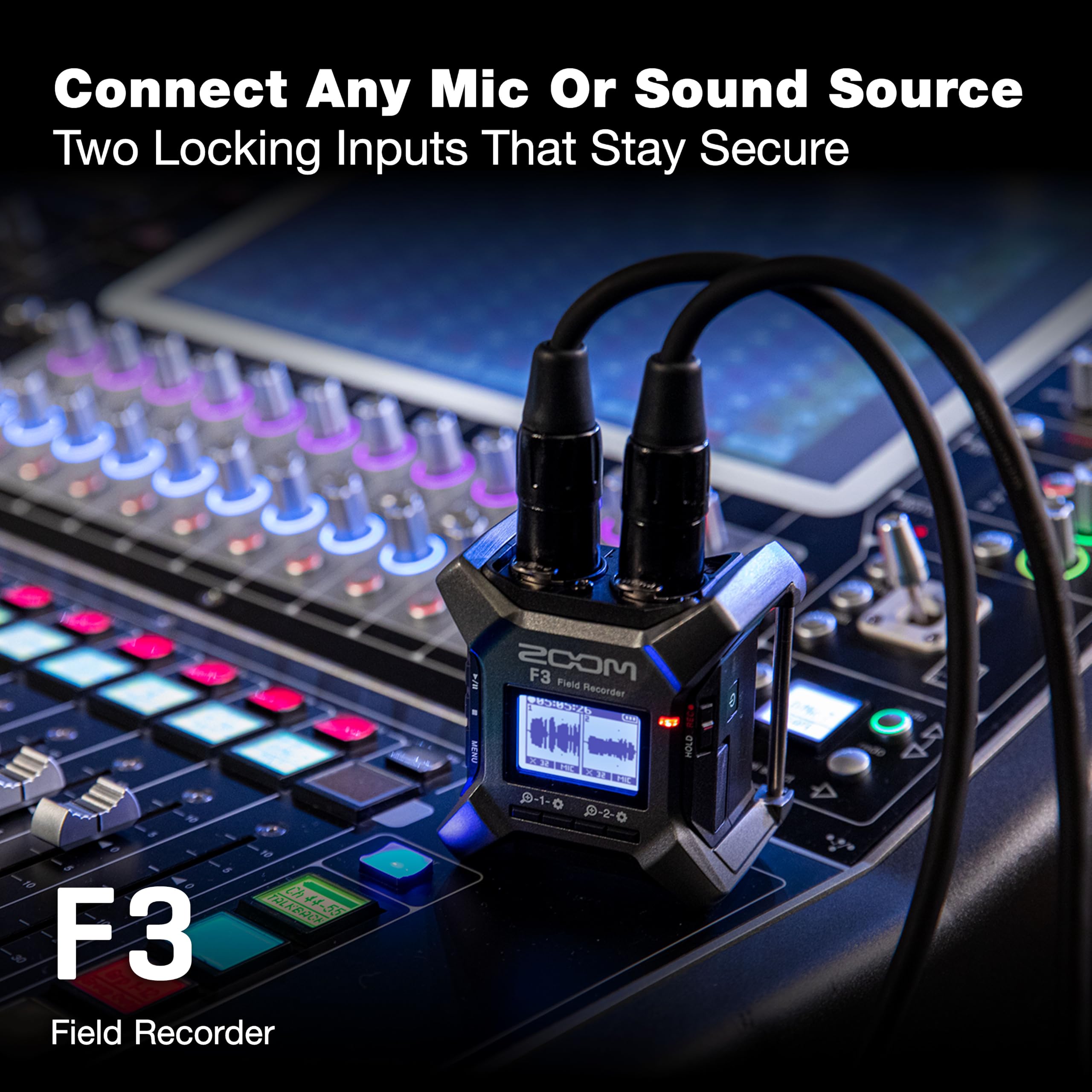 Amazon.com: Zoom F3 Professional Field Recorder for Filmmakers