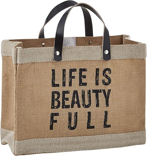 Santa Barbara Design Studio Hold Everything Market - Bolsa de 13 x 10 pulgadas, color marrón natural