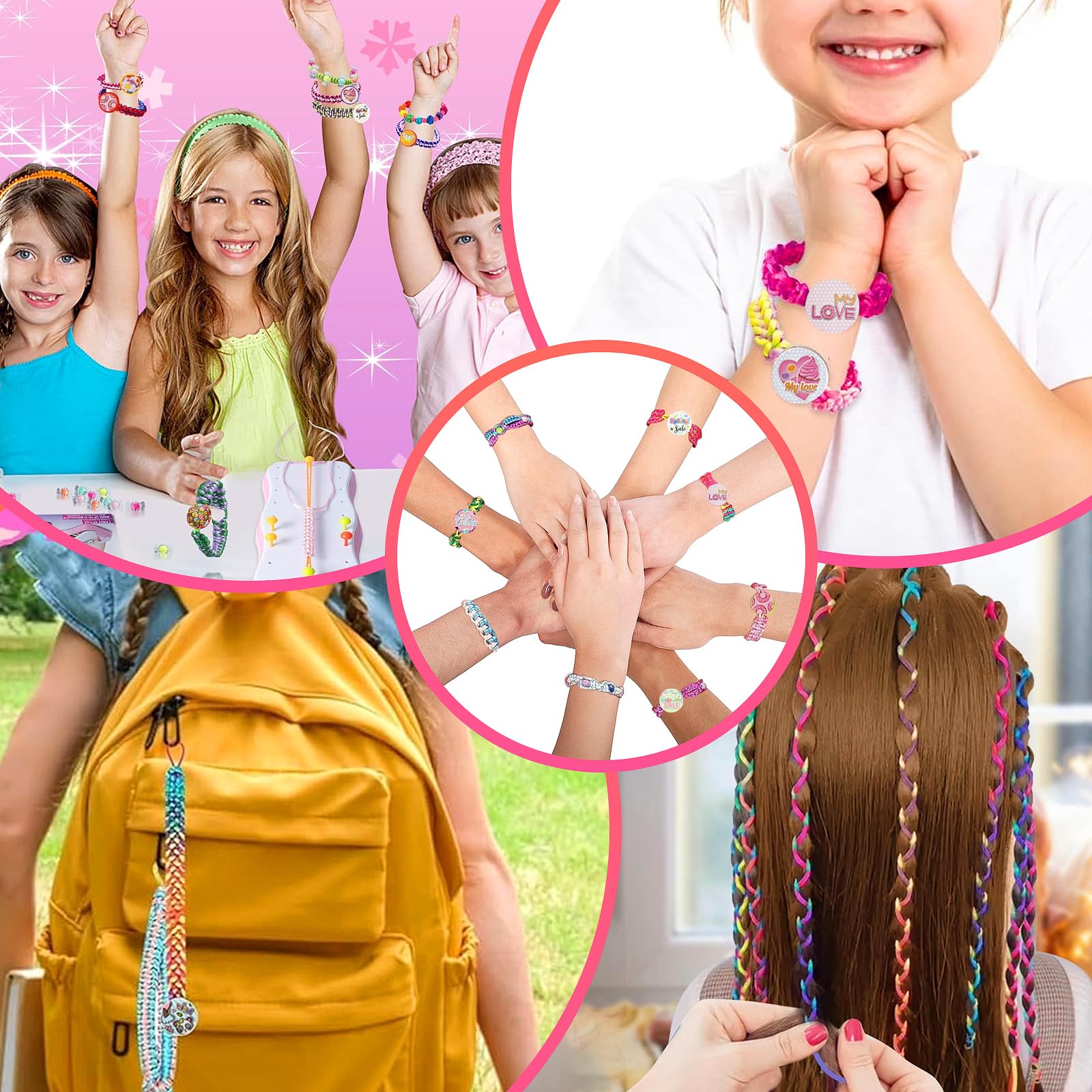 Felly Kit Braccialetti Dell'Amicizia Fai-Da-Te – 100+ Pezzi Per Bambine 6-12 Anni, Creativo E Sicuro
