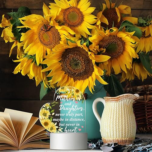 Miniatura 6 de Jetec Regalos para mamá de hija luz nocturna acrílica grabada regalo de agradecimiento para mamá regalos del día de la madre regalo de Navidad para