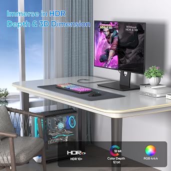 Display Port Cable 1.4, DP Monitor Display cable 5FT, 8K@60Hz, 4K@144Hz, 2K@240Hz DP cord 32.4Gbps, Display Port to Display Port cable Cable for Gaming Pc, Graphic Card, RTX 4080/4090/6800/6900