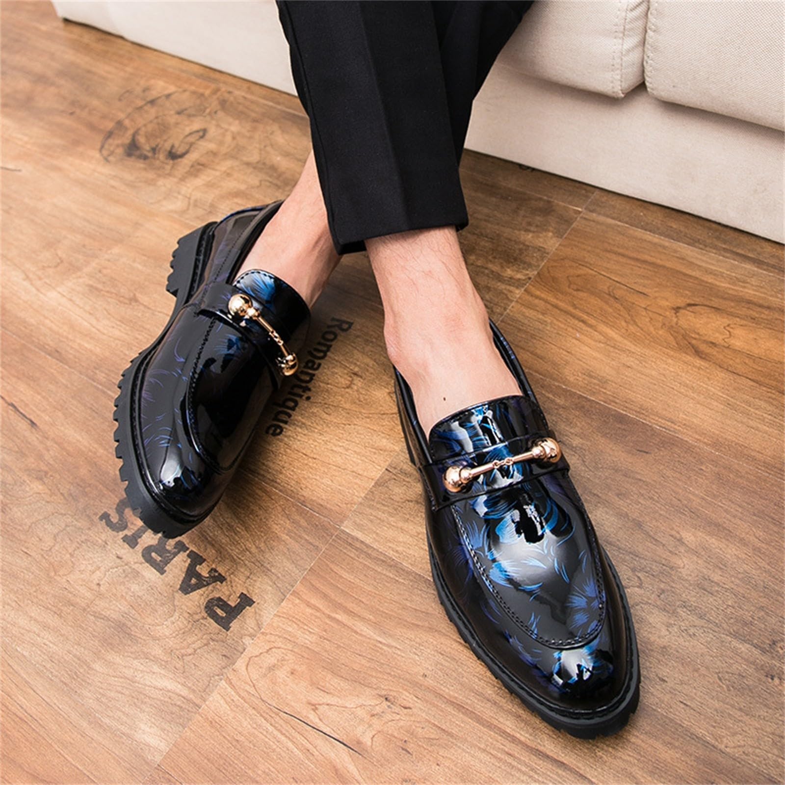 Scarpe da uomo Oxfords Derby Classico Brogues Matrimonio Scarpe Pelle Elegante Scarpe Matrimonio Dressing Vintage Casual Urban Commerciale per Camminare Costume
