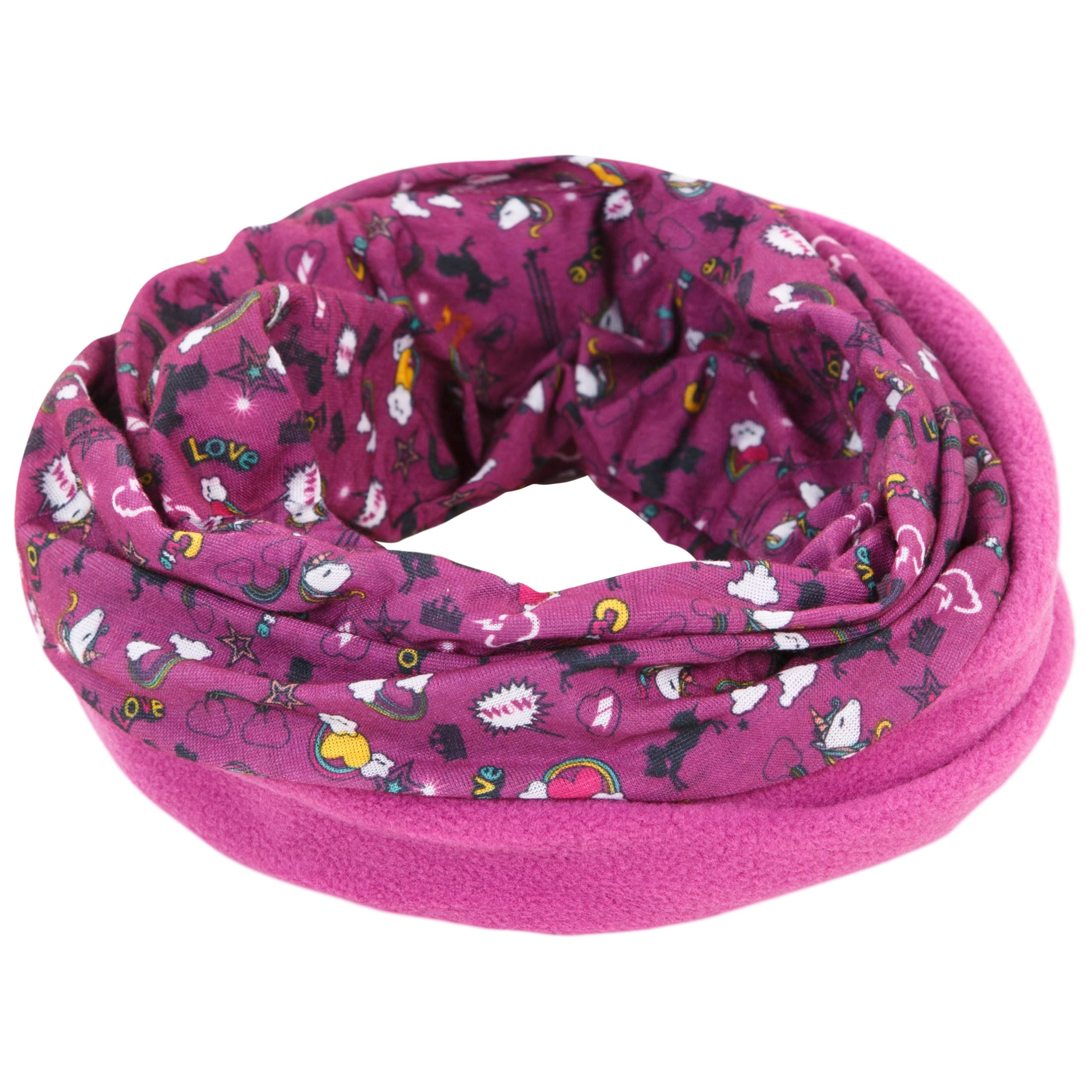 Trespass Kids Microfleece Neck Warmer Callaghan - Children's Winter Neck Warmer, Boys Girls Neck Gaiter Scarf, Warm Multifunctional Bandana for Winter, Cold Weather Snood Scarves