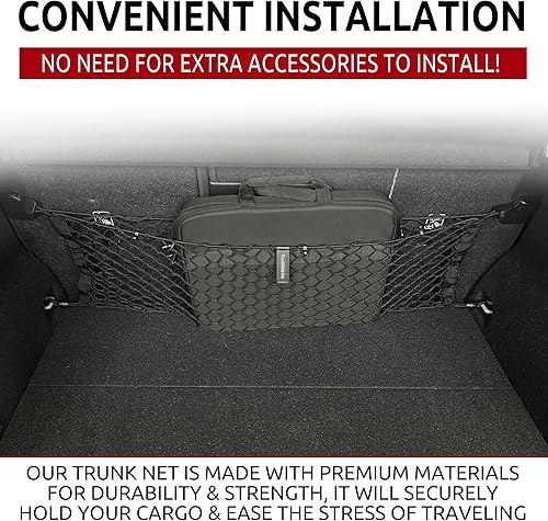 Miniatura 2 de Red de carga elástica para maletero de estilo sobre para Volvo XC40 2018-2025 – Organizadores y almacenamiento de maletero de primera calidad – Red