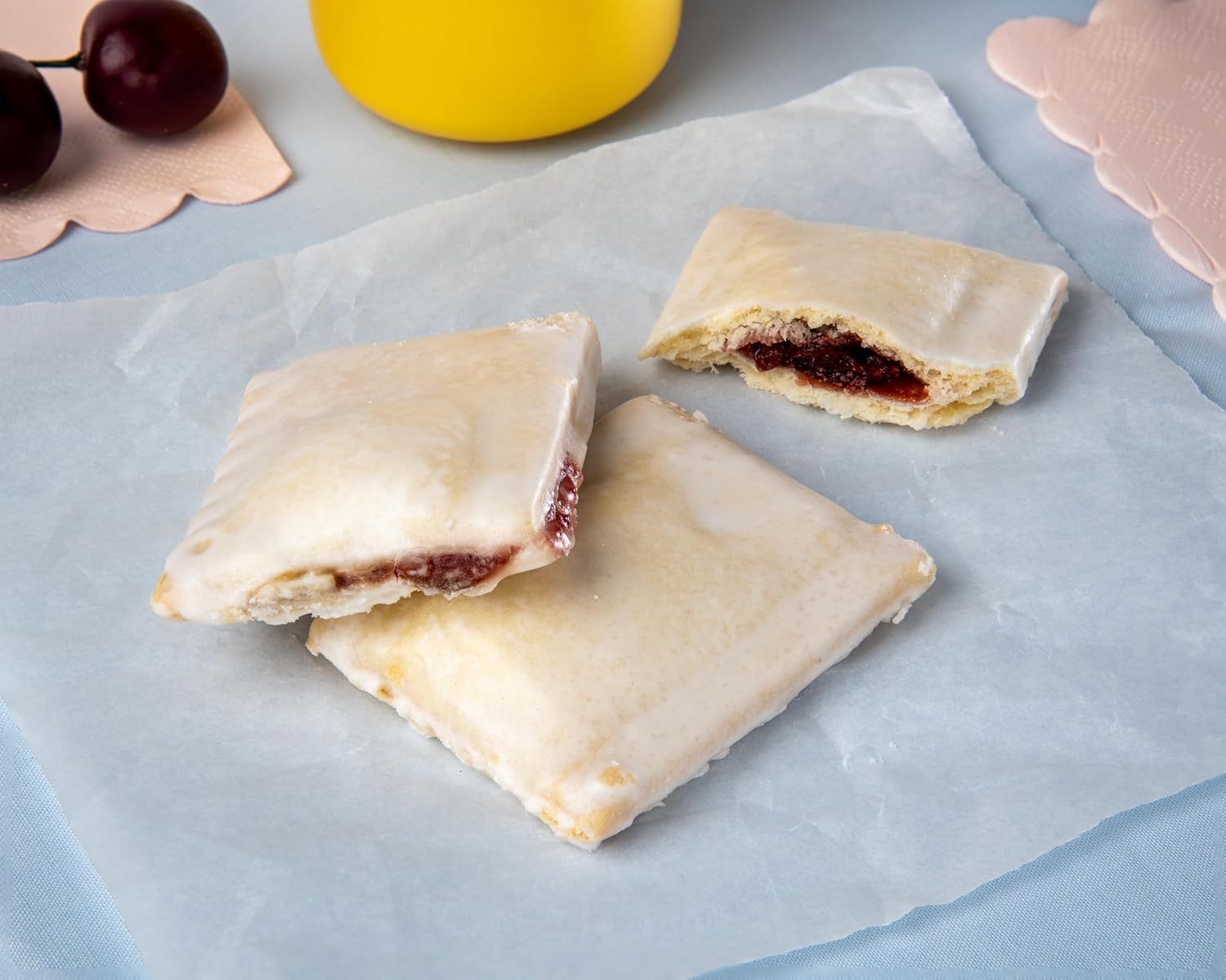 Katz Gluten Free Cherry Mini Pies - Dairy Free, Nut Free, Soy Free, Kosher | 4-Pack 5.5oz Tasty Allergen-Friendly Snacks