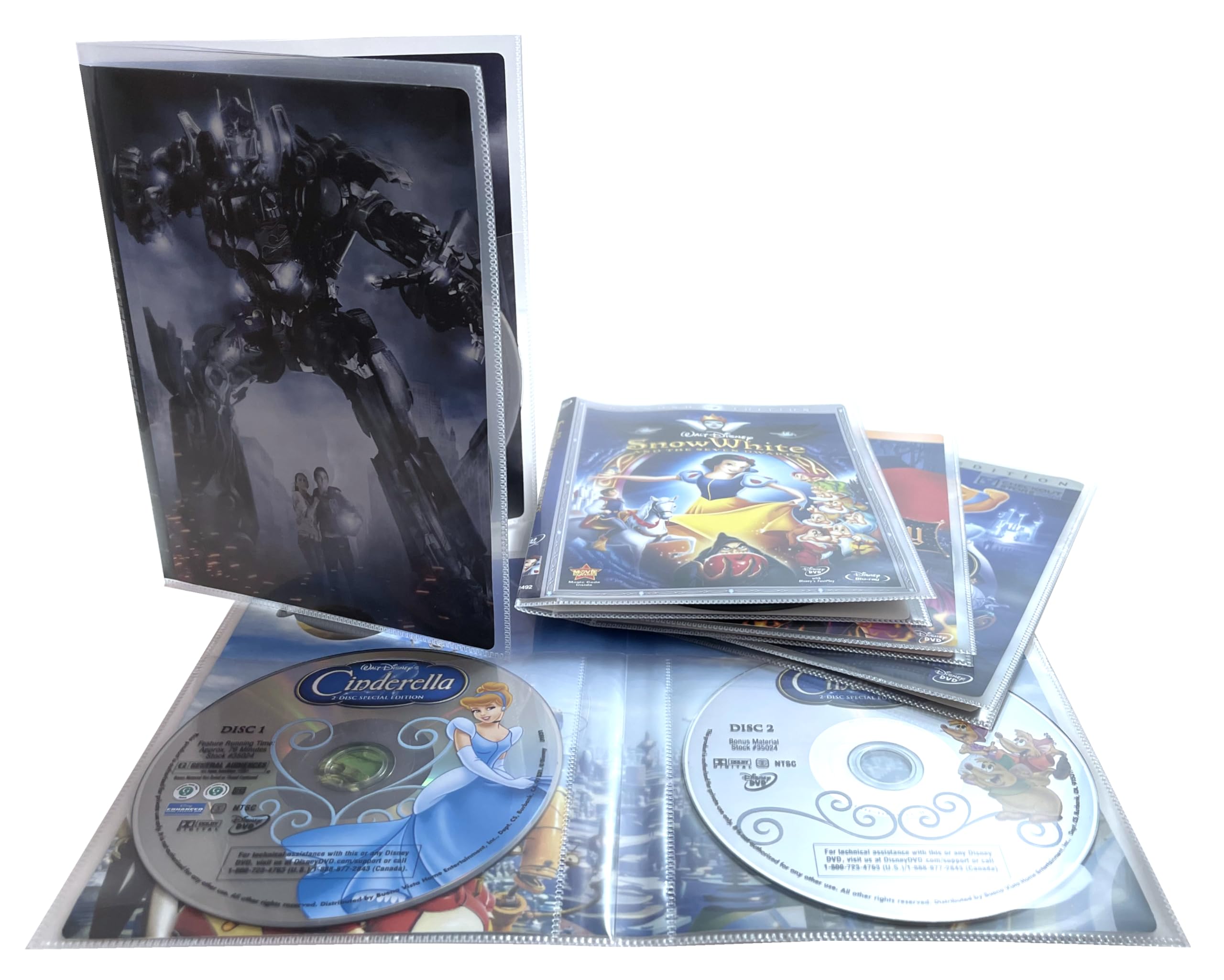 Amazon.com: CheckOutStore 2 Disc DVD Storage CPP Sleeves: Space
