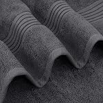 Utopia Towels Premium 100% Combed Ring Spun Cotton Bath Towels, Ultra Soft and Highly Absorbent, 27 by 54 inches, Large Bath Towels, 4 Pack, Grey