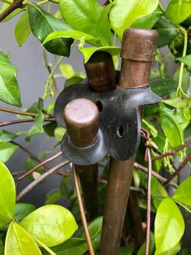 Garden Things Plant Support Made EASY Stretch - Conectores de estaca de goma para plantas, paquete de 6, modelo GC-2006