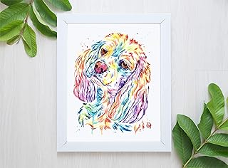 Cocker Spaniel Wall Art, American Cocker Spaniel Gift, English Cocker Spaniel Print, Cocker Spaniel Painting, Dog Painting| Art Print of Cocker Spaniel Original Watercolor Painting | Dog Memorial Gift