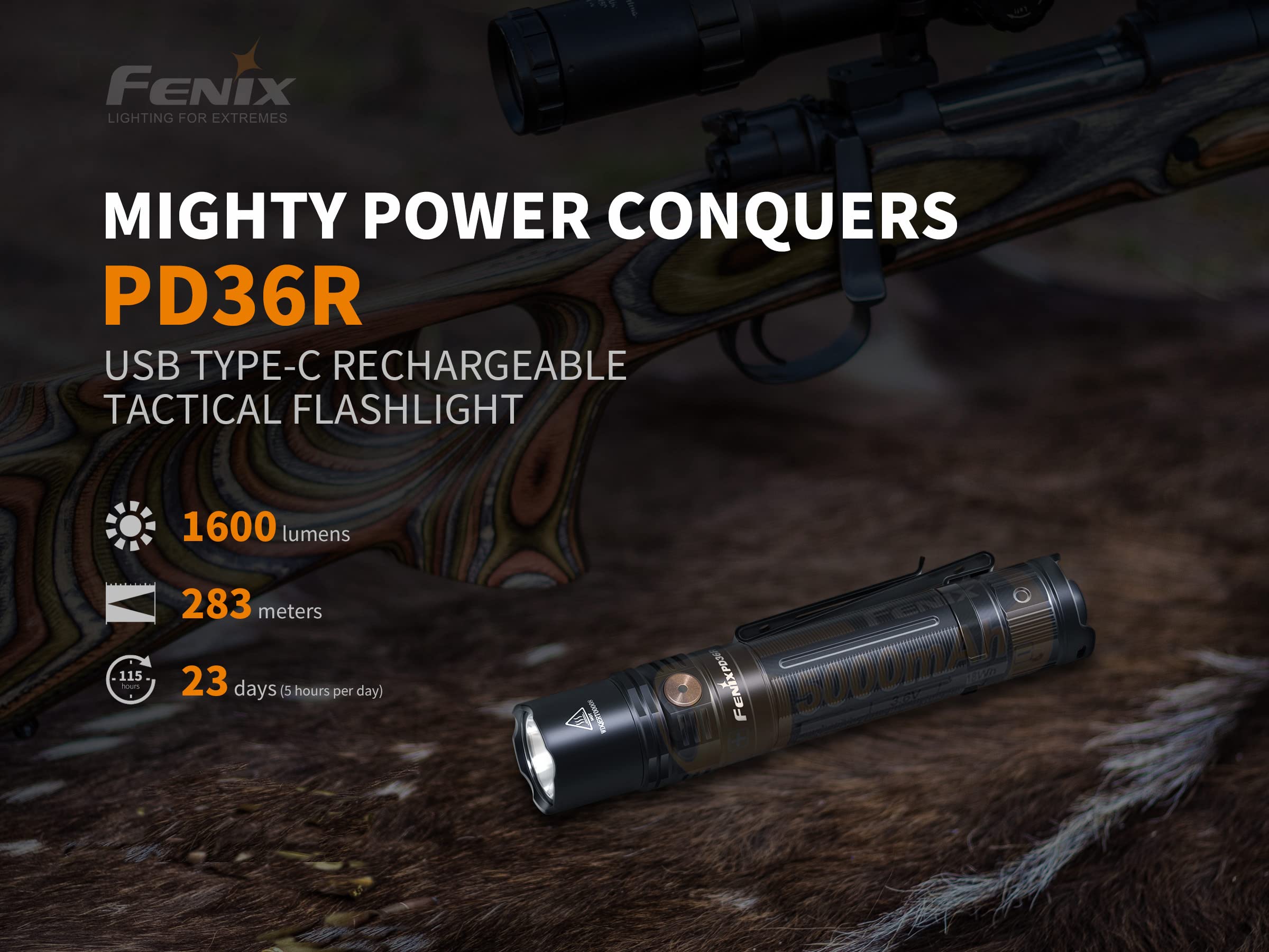 FENIX PD36R LEDライト USB-C充電式 懐中電灯 フェニックス Amazon.co.jp: Fenix PD36R 1600ルーメン Type-C USB 充電式 EDC