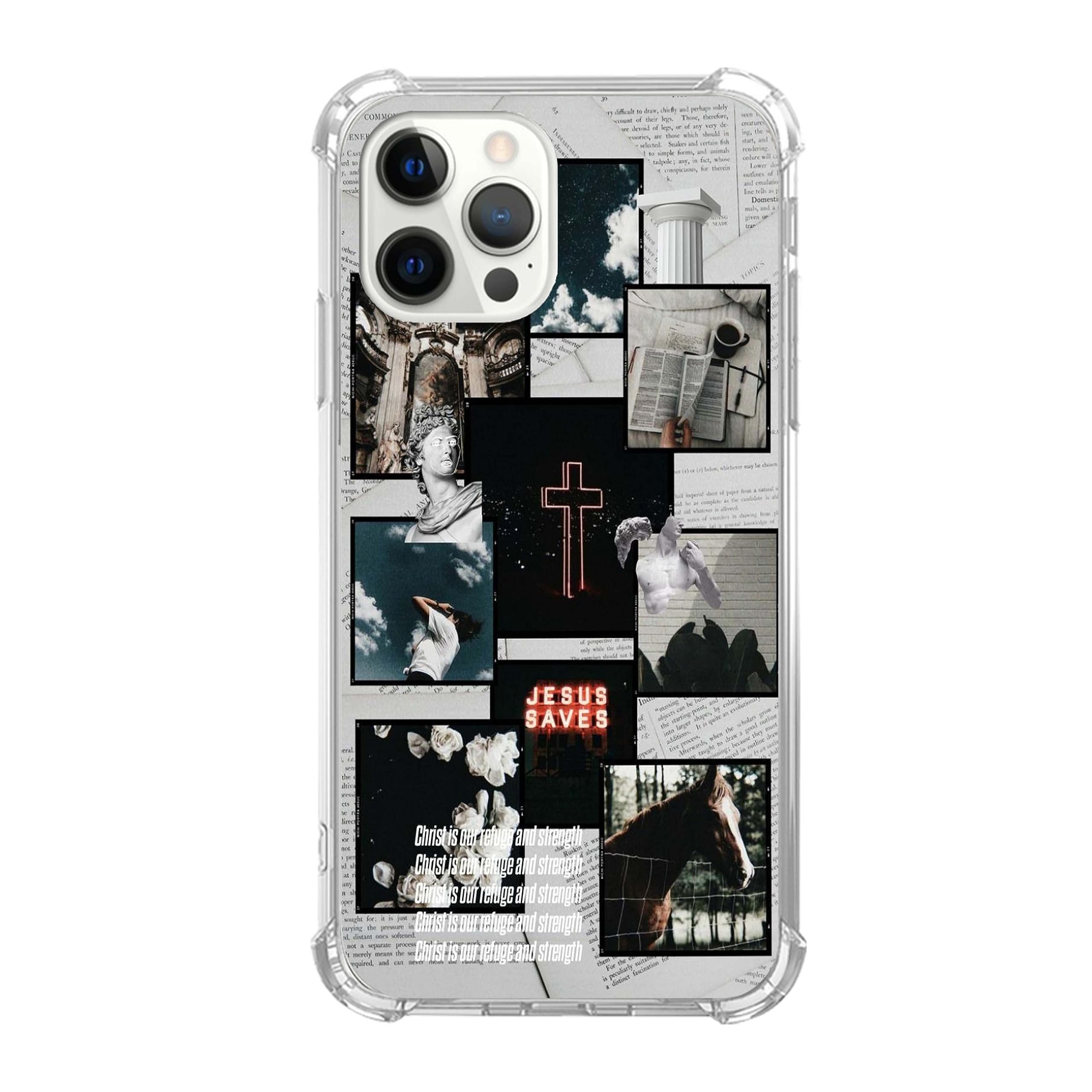 Schutzhülle Mit Christlichen Versen Für IPhone 16 – Polycarbonat, 4K-Druck, Militärschutz
