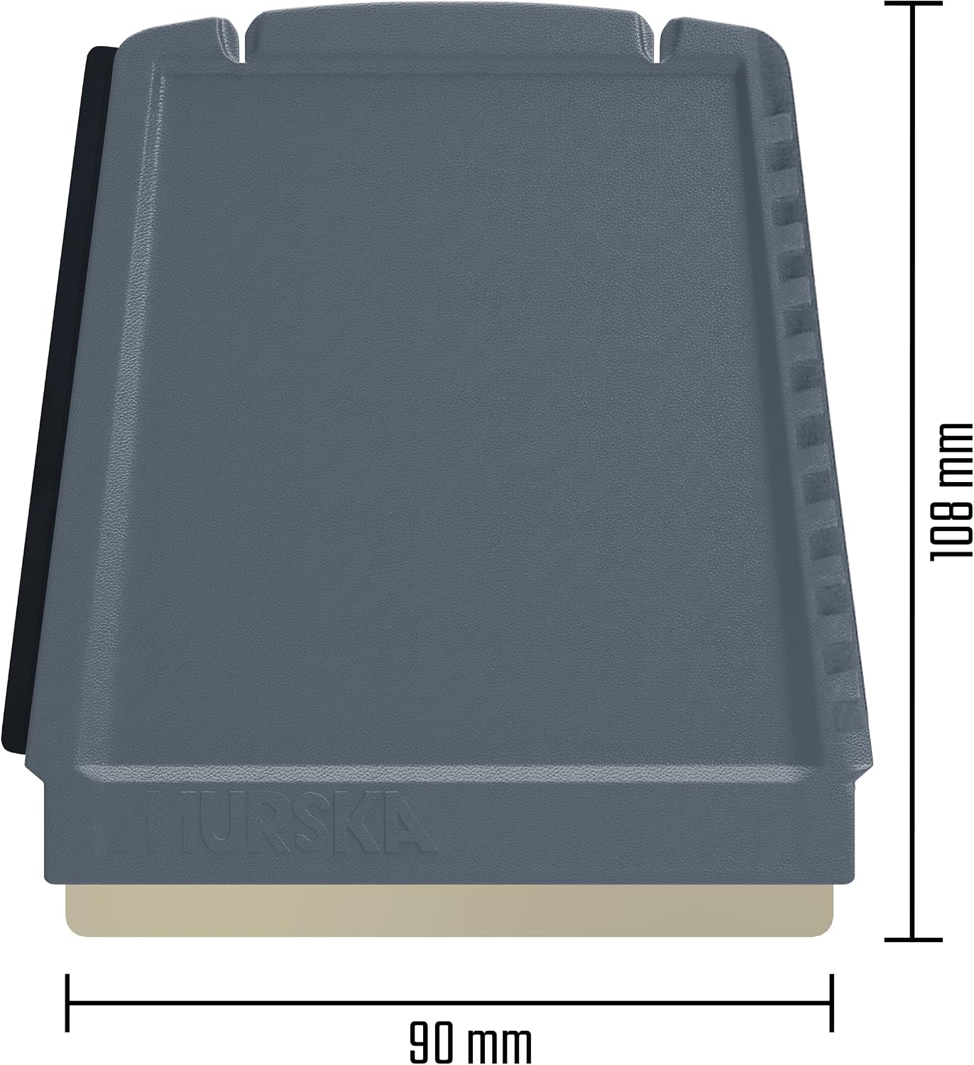 Ice Scraper Small Ice Scraper Brass Blade 2 Pack 4-in-1 Ice Scraper for Car Small Ice Scrapers for Car Windshield Frost Wipe Scraper Snow Scraper for Car Original Murska Europe (2-Pack L&P A052 Gray) image 4