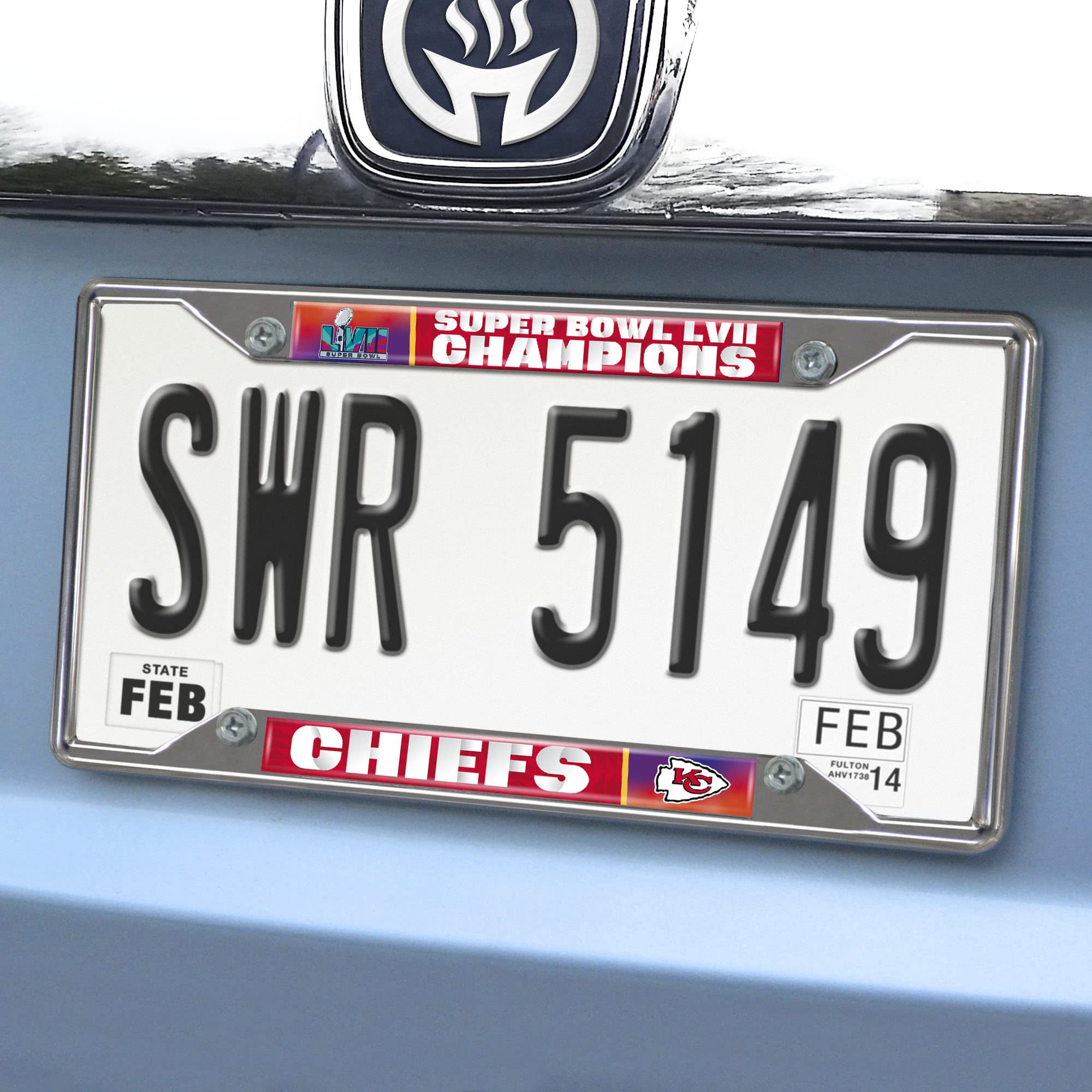 FANMATS Kansas City Chiefs Super Bowl LVII License Plate Frame