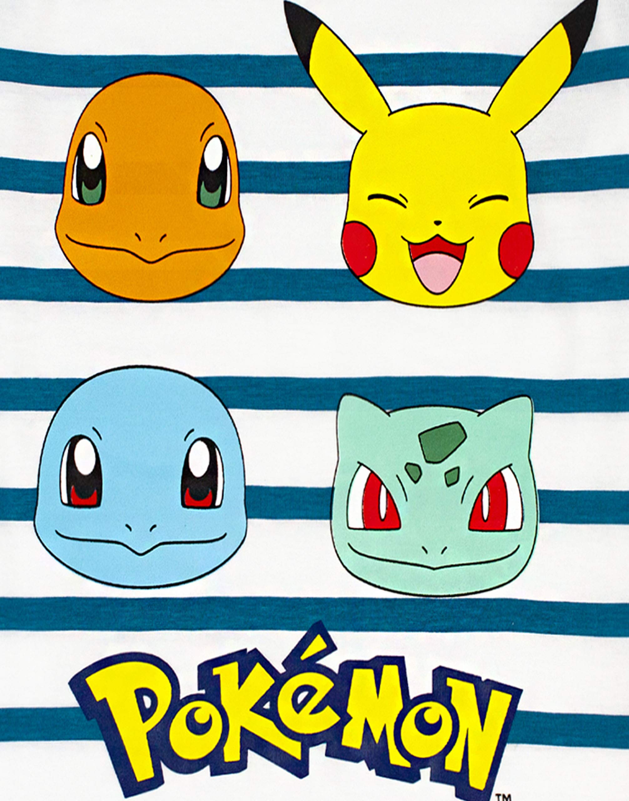 Pokemon Pyjamas Pikachu Charaktere Kinder gestreiftes T-Shirt & Hose Pyjamas