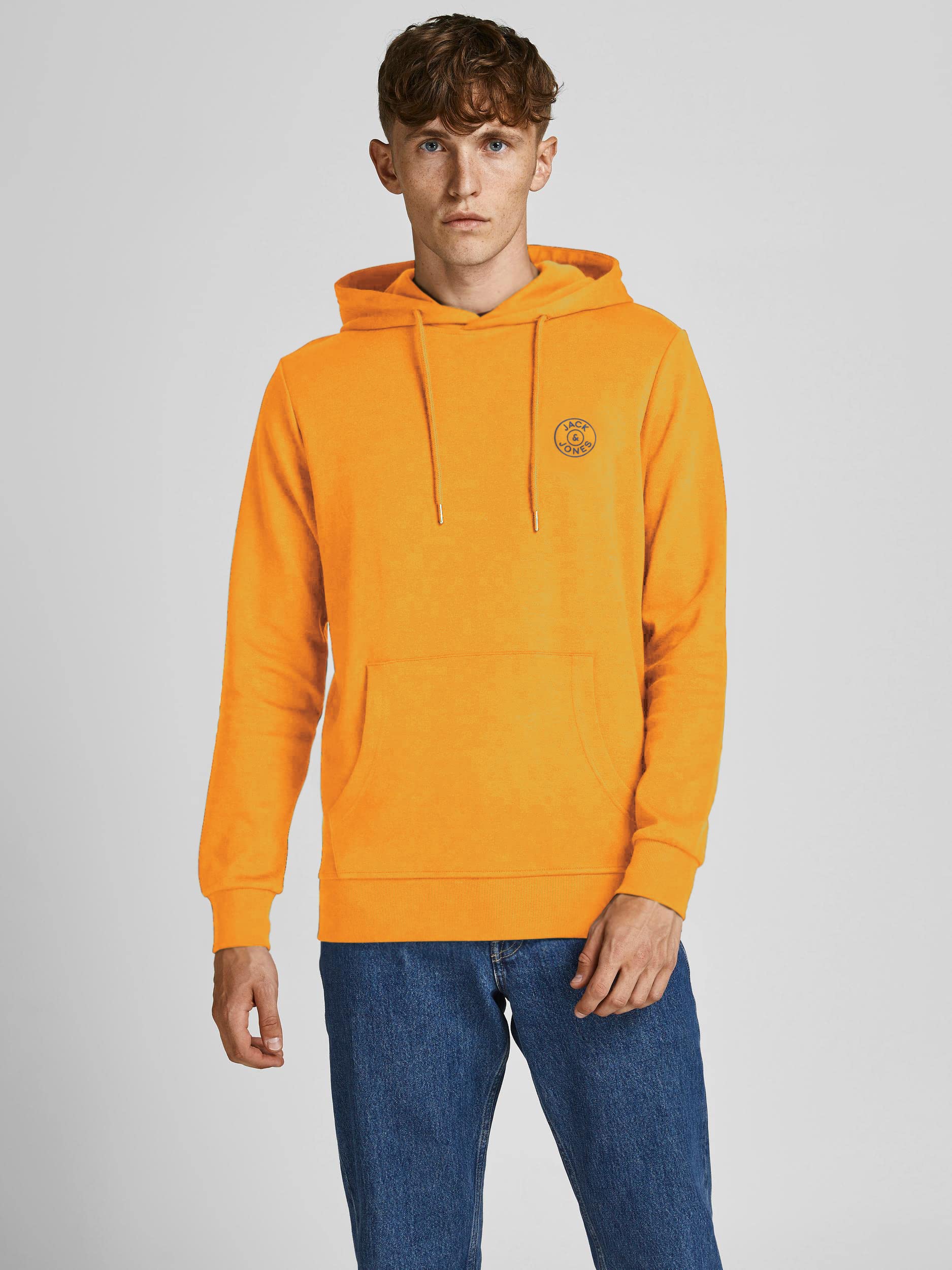 JACK & JONES Jjebasic Logo Sweat Hood Noos Felpa con Cappuccio Uomo