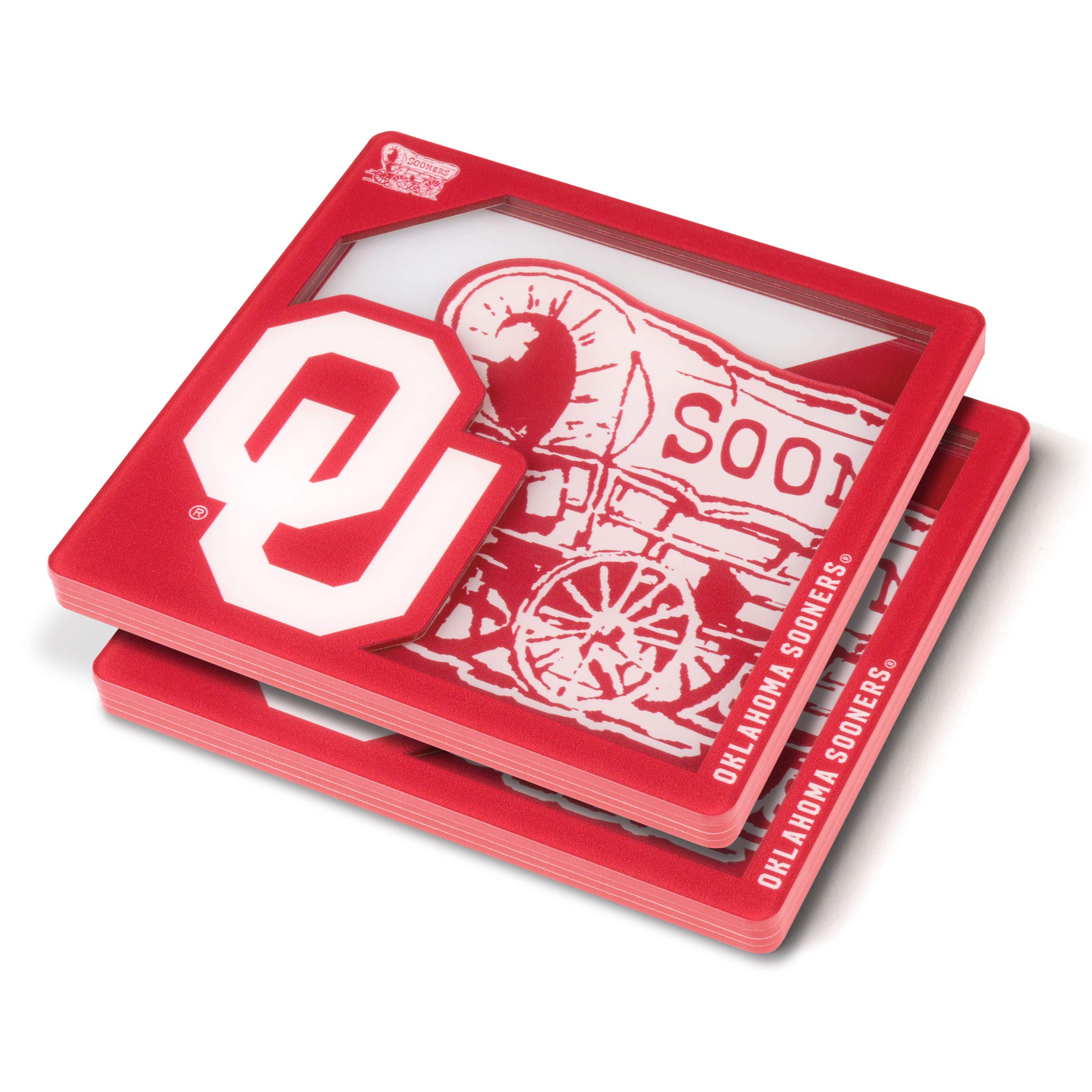 YouTheFan NCAA NCAA 3D Logo Series Coasters