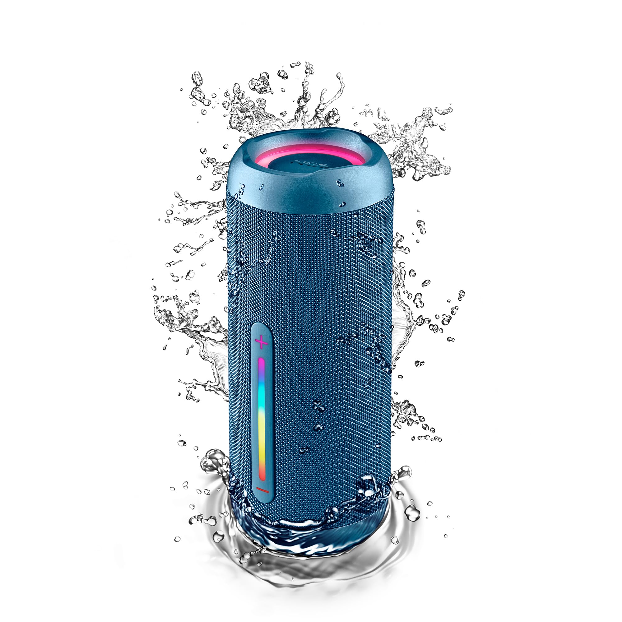 NGS Roller Furia 3 Blue – Altavoz Portatil Bluetooth 5.3, 60 W, IPX7 Sumergible, True Wireless TWS, USB, Bateria 9 Horas, Azul