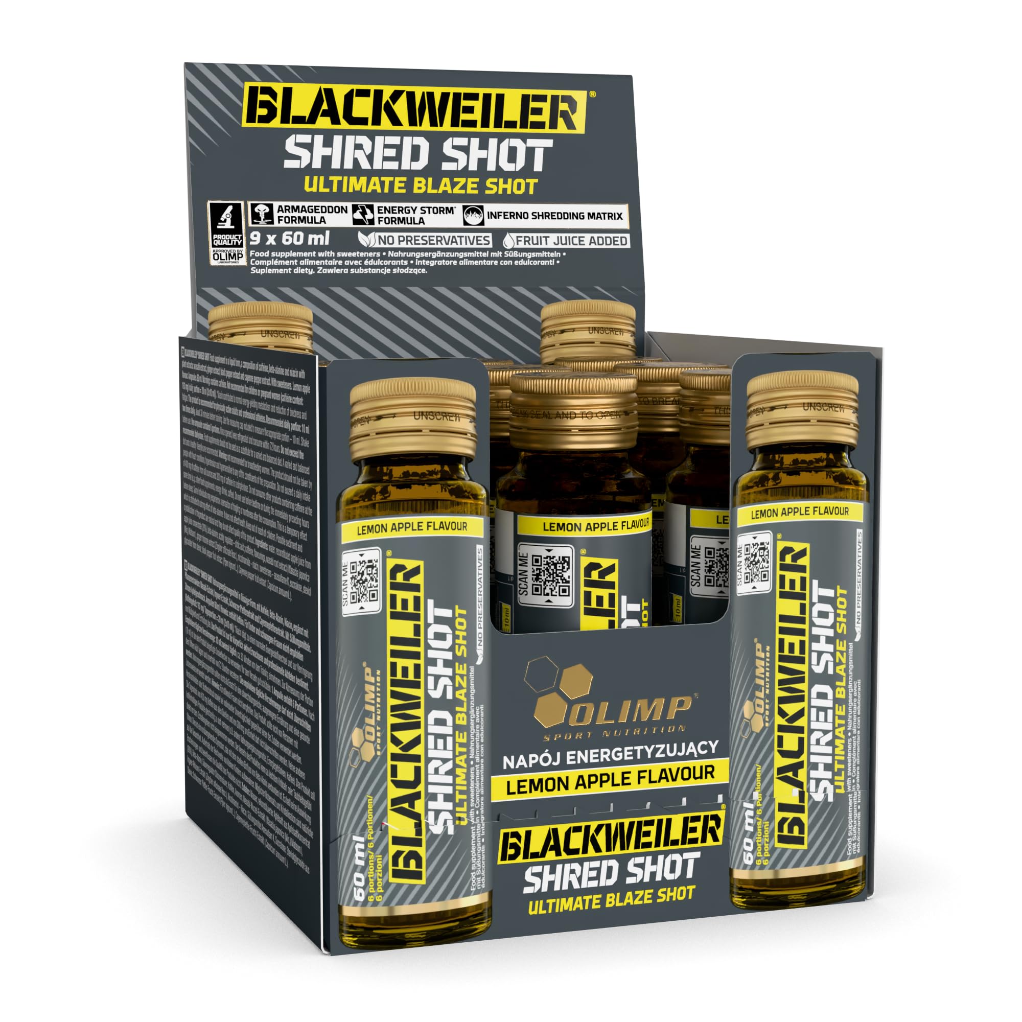 Olimp Blackweiler 60ml x 9 Shot - Lemon Apple