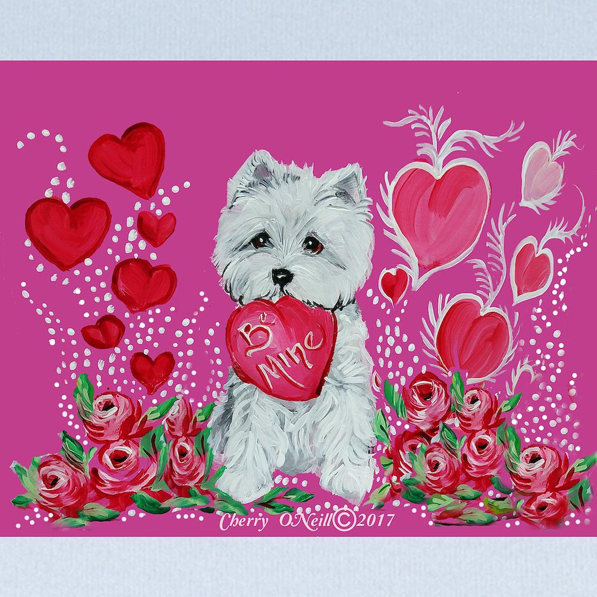 CafePress Valentine Westie Baby Blanket, Super Soft Newborn Swaddle