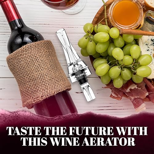 Miniatura 6 de Boquilla aireadora de vino y decantador de vino 2 en 1 para botellas de vino, boquilla de vino profesional, sin goteo, amantes del vino