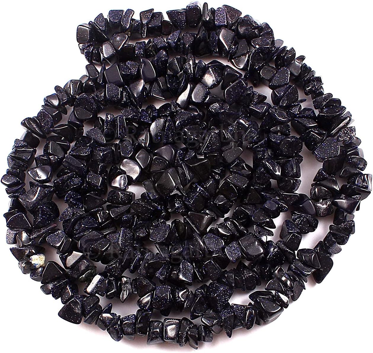 Blue Sunstone Chips Beads, 34" Strand, Blue Sunstone Chips, Blue Sunstone Nuggets, Blue Sunstone Beads, Sunstone Chips Beads, Smooth Chips Beads, Nuggets Beads