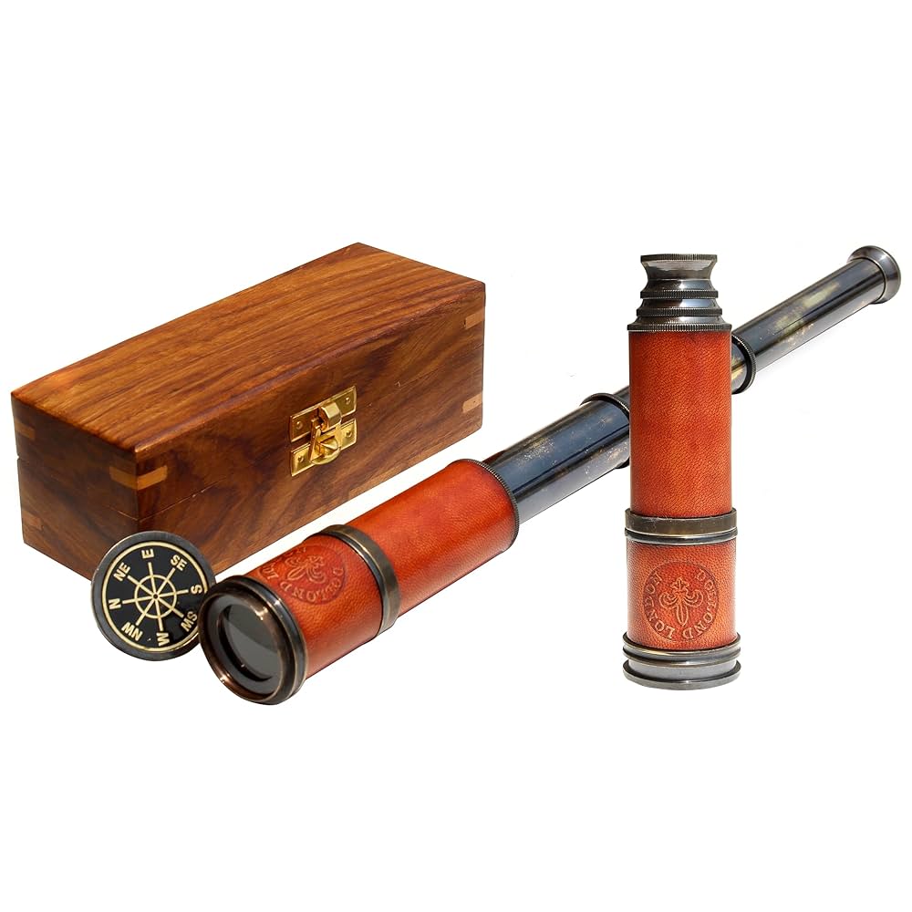 アンティーク　望遠鏡　真鍮 Amazon.co.jp: ヴィンテージ真鍮望遠鏡航海光沢真鍮仕上げ最新