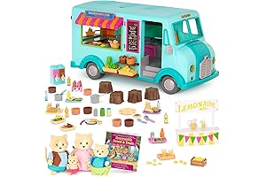 Li'l Woodzeez: Honeysuckle Sweet & Treats Playset - 107 Pcs Food Truck...