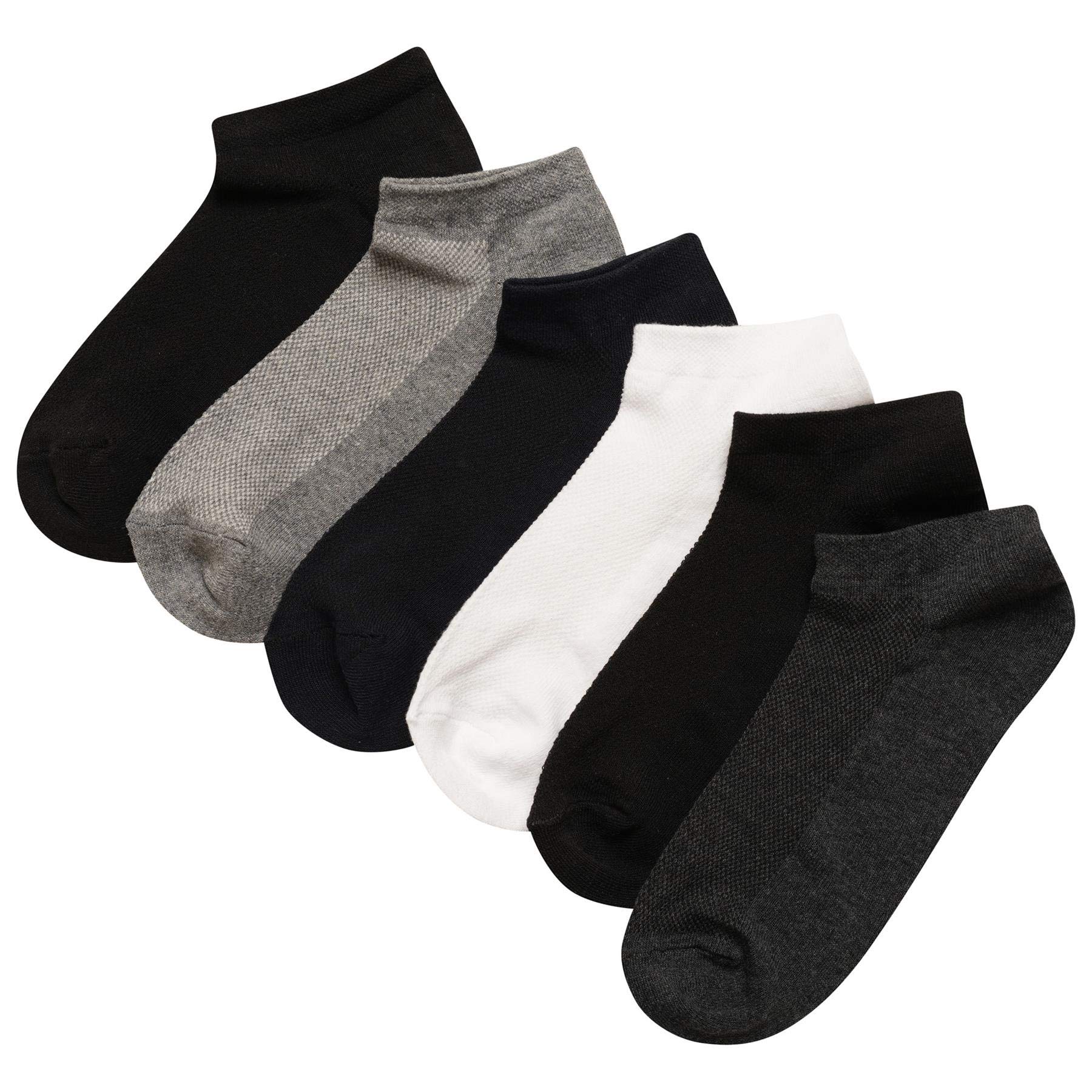 Soxy Multi Sx126-C3-24 Pairs Plain/Mesh Trainer Socks
