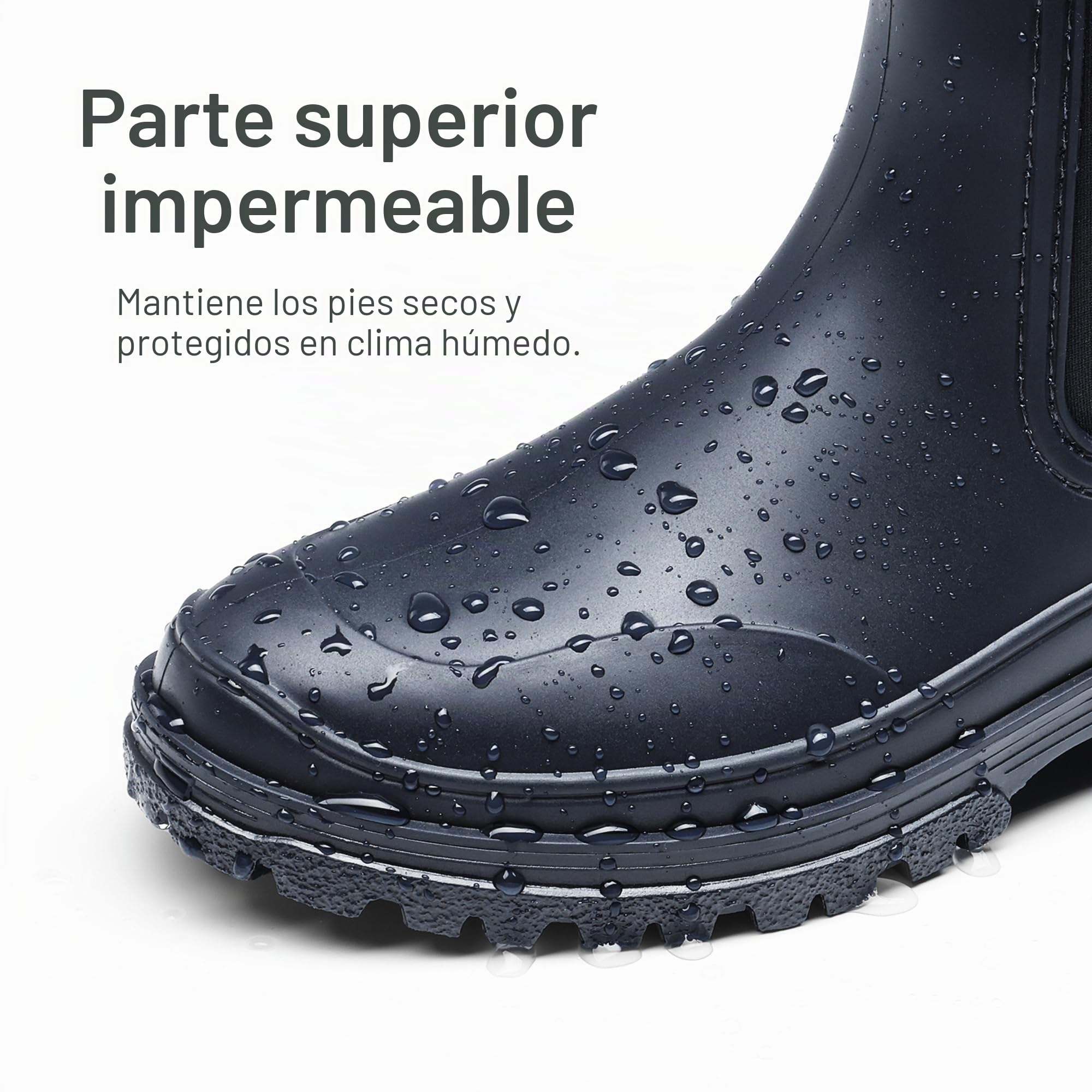 DREAM PAIRS Botas Agua Chelsea Mujer