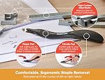 Bostitch Titan Heavy Duty Metal Stapler, 50 Sheet Capacity with 1250 Staples and Ergonomic Staple Remover, Jam Free Stapling, Full Strip Stapler for Desk, Office and Classroom, Black