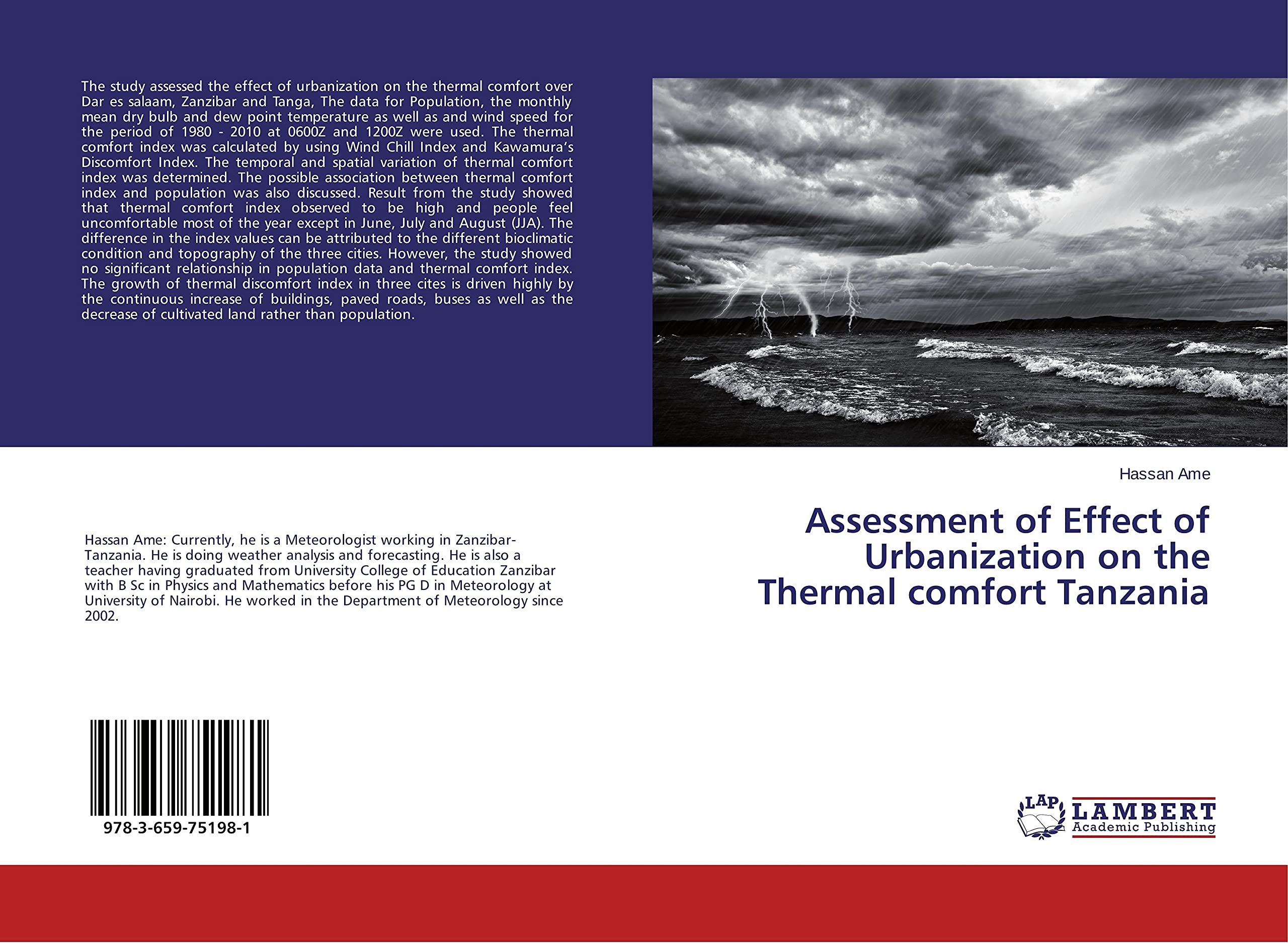 Assessment of Effect of Urbanization on the Thermal comfort Tanzania