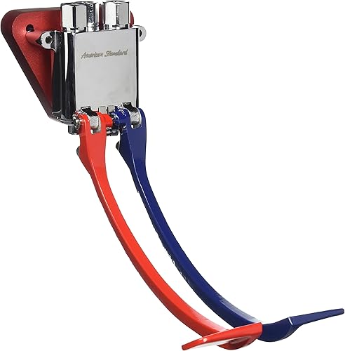 American Standard 7680.210.002 Válvula de pedal doble para montaje en piso, cromo pulido