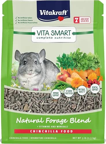 Vitakraft Vita Smart Chinchilla Food - 3 lb Resealable Bag