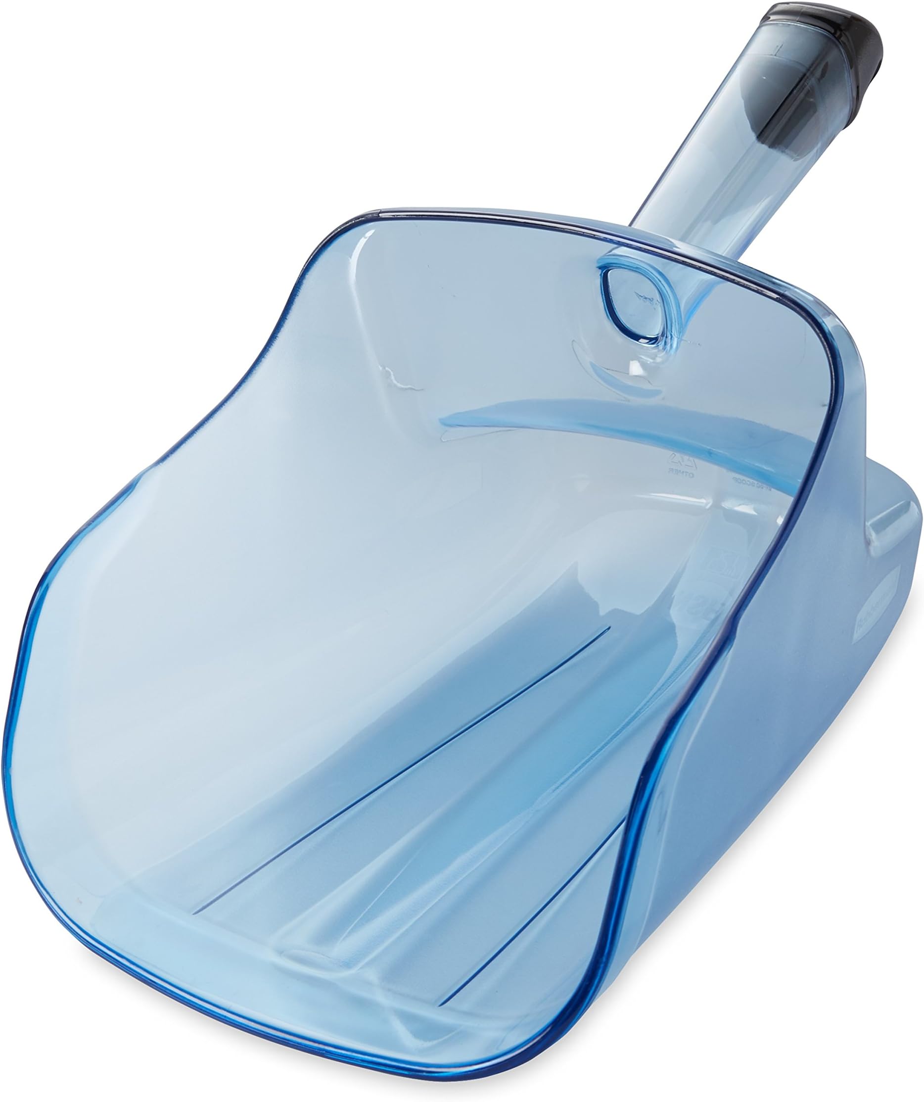 Rubbermaid Commercial Products FG9F5100TBLUE Ice Scoop with Hand Guard and Holder, 2 Litre, Blue