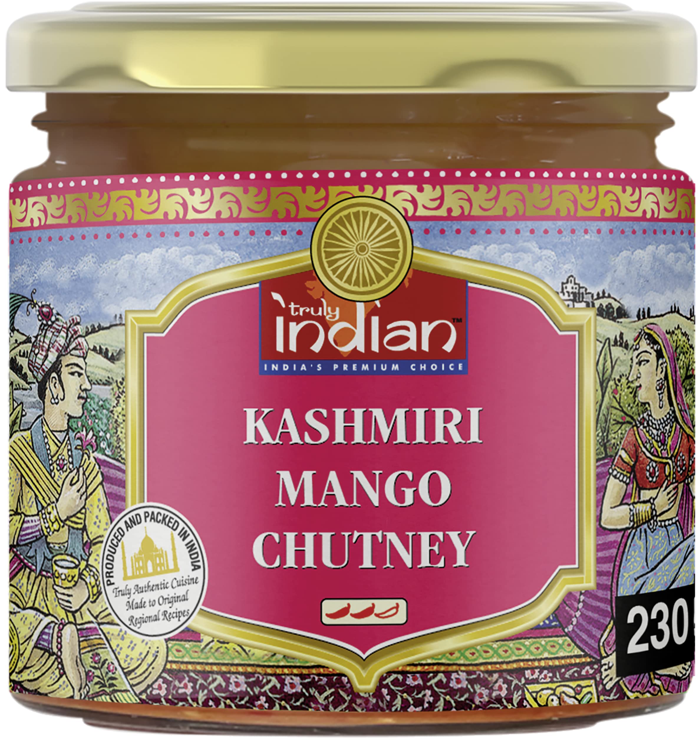 Chutney de mango Cachemira caliente 230 gr