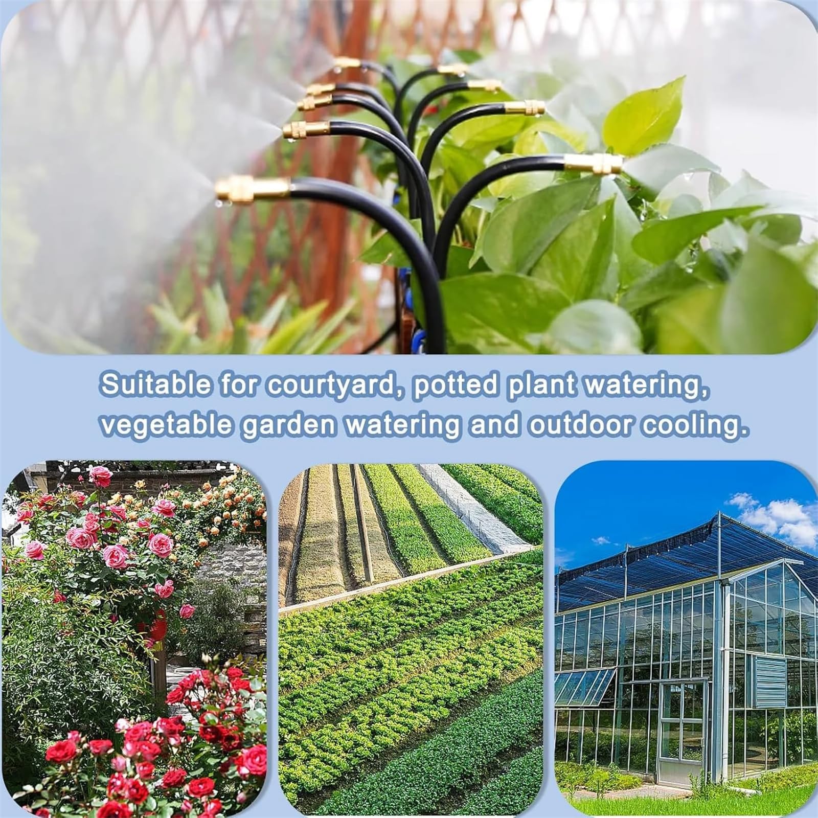 Lawn Irrigation System Kit 360° Curved Garden Automatic Irrigation ...