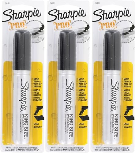 Miniatura 2 de Sharpie 15661PP - Marcador permanente tamaño King, punta de cincel, negro, 12 marcadores Negro -,White,https://www.amazon.com/dp/undefined