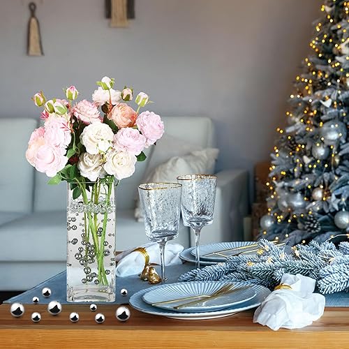 Miniatura 5 de Junkin 300 cuentas de maquillaje para jarrón de perlas sintéticas, a granel, sin agujero, cuentas de perlas brillantes, tamaños mixtos, perlas