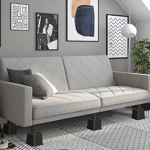 Miniatura 4 de Lufia Elevadores de muebles de cama resistentes, elevación en alturas de 3, 5 u 8 pulgadas, elevadores de muebles ajustables para sofá, mesa, sofá,