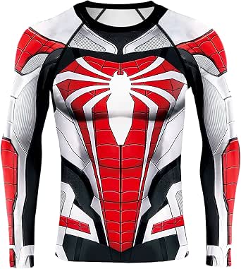 Men's Compression Shirt 3D Print Long Sleeve Workout Shirts