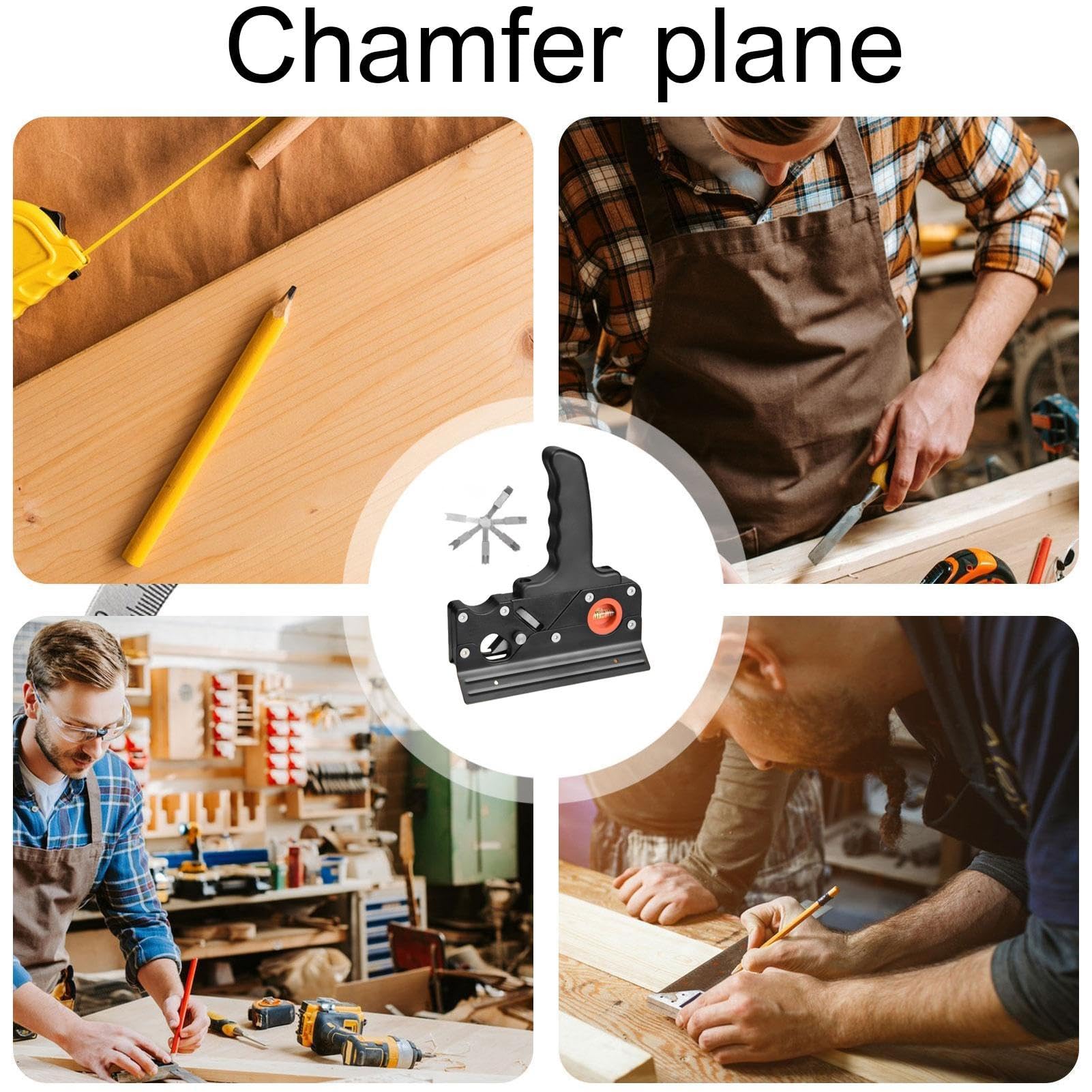 Contenitore per blocchi per la lavorazione del legno, contenitore per smussatura, pialla manuale, strumento per la lavorazione del legno, contenitore per smussatura manuale per la lavorazione del
